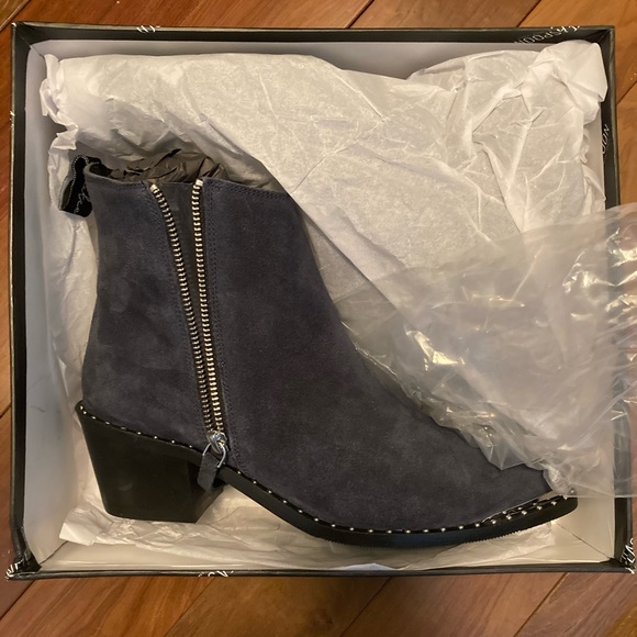 NWT! - One Teaspoon | Faded Navy Zip Side Boots - Picture 6 of 6